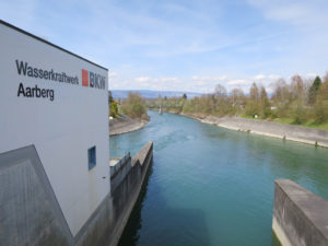 Kraftwerk Aarberg: Hier beginnt der Bypass Richtung Bielersee.
