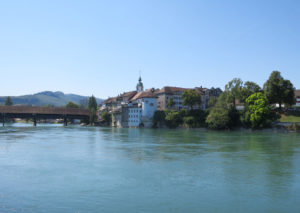 Am Ziel Olten: Aare, Holzbrücke und Altstadt