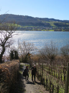 Aufstieg in der Frühlingssonne