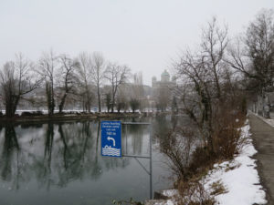 Bundeshaus im Schneegestöber