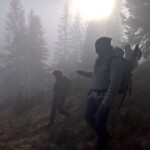 Und dann tauchten wir ein in die mächtige horizontale Wolke.