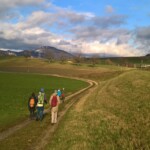 Zuwachs beim Mittagessen: Am Nachmittag umfasste das Expeditionskorps sechs Mitglieder.